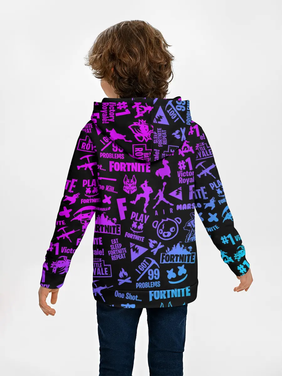 Детское худи / FORTNITE NEON | ФОРТНАЙТ НЕОН
