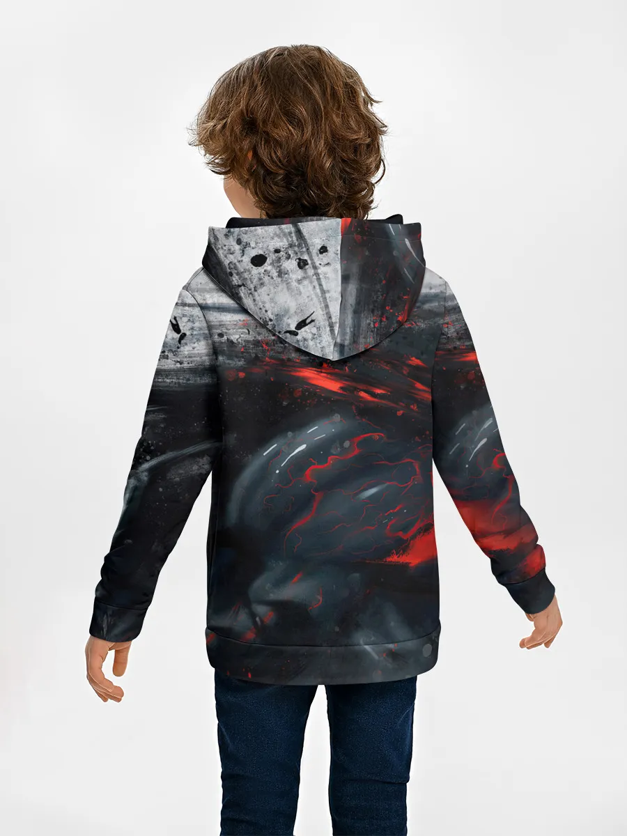 Детское худи / ЧЁРНЫЙ СИМБИОТ / ГРАНЖ / BLACK MONSTER