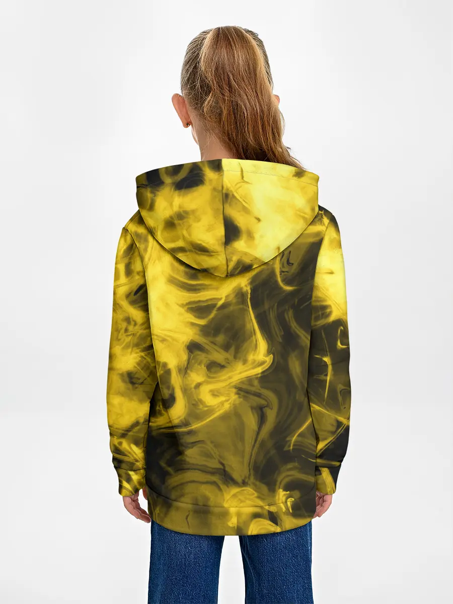 Детское худи / Желтый Неоновый Дым