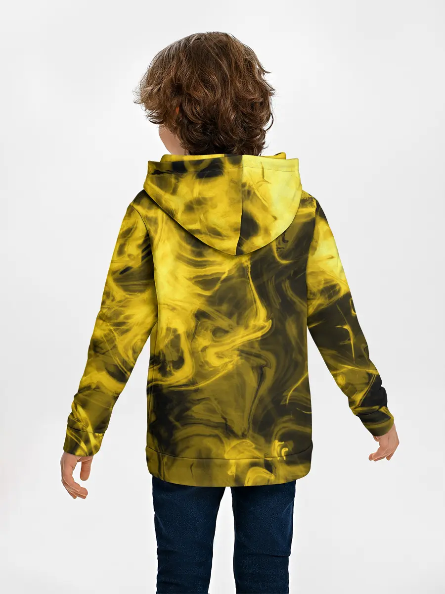 Детское худи / Желтый Неоновый Дым