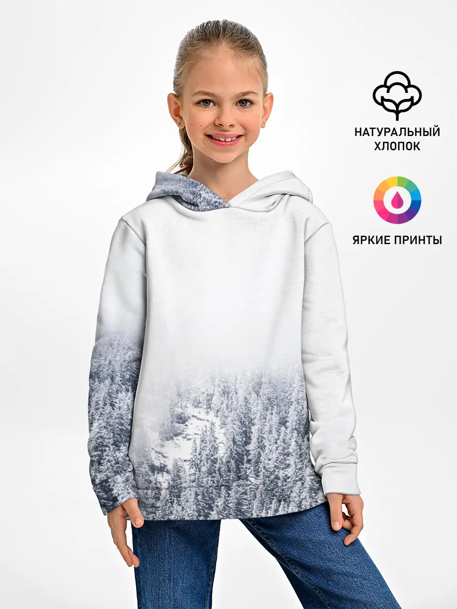 Детское худи / зимний лес