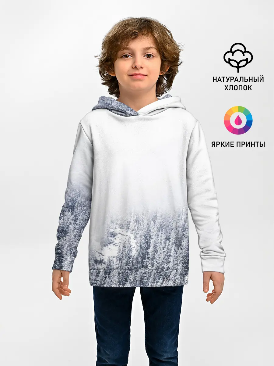 Детское худи / зимний лес