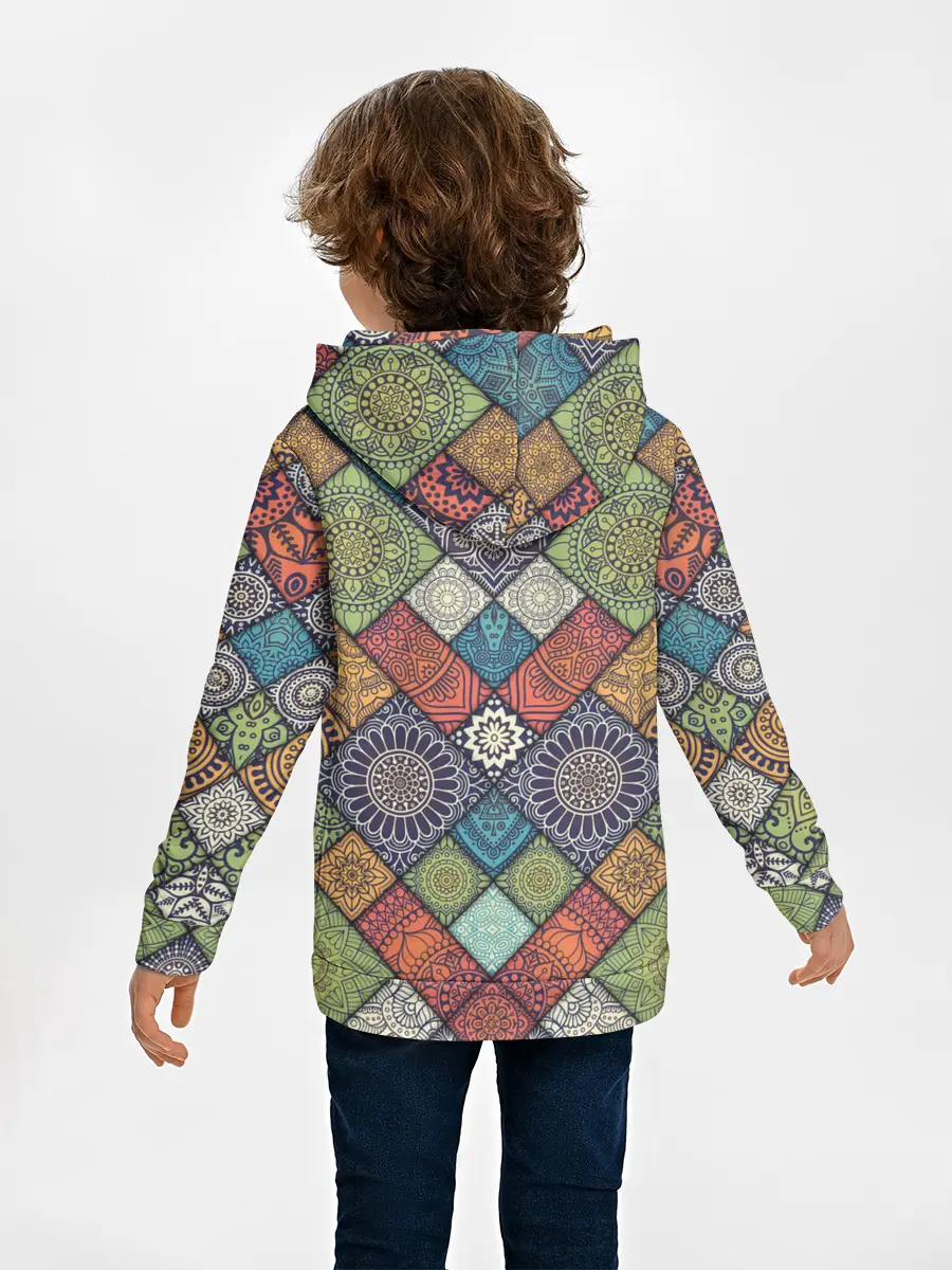 Детское худи / ЛОСКУТНАЯ ВЫШИВКА