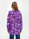 Детское худи / фиолетовый этнический дудлинг