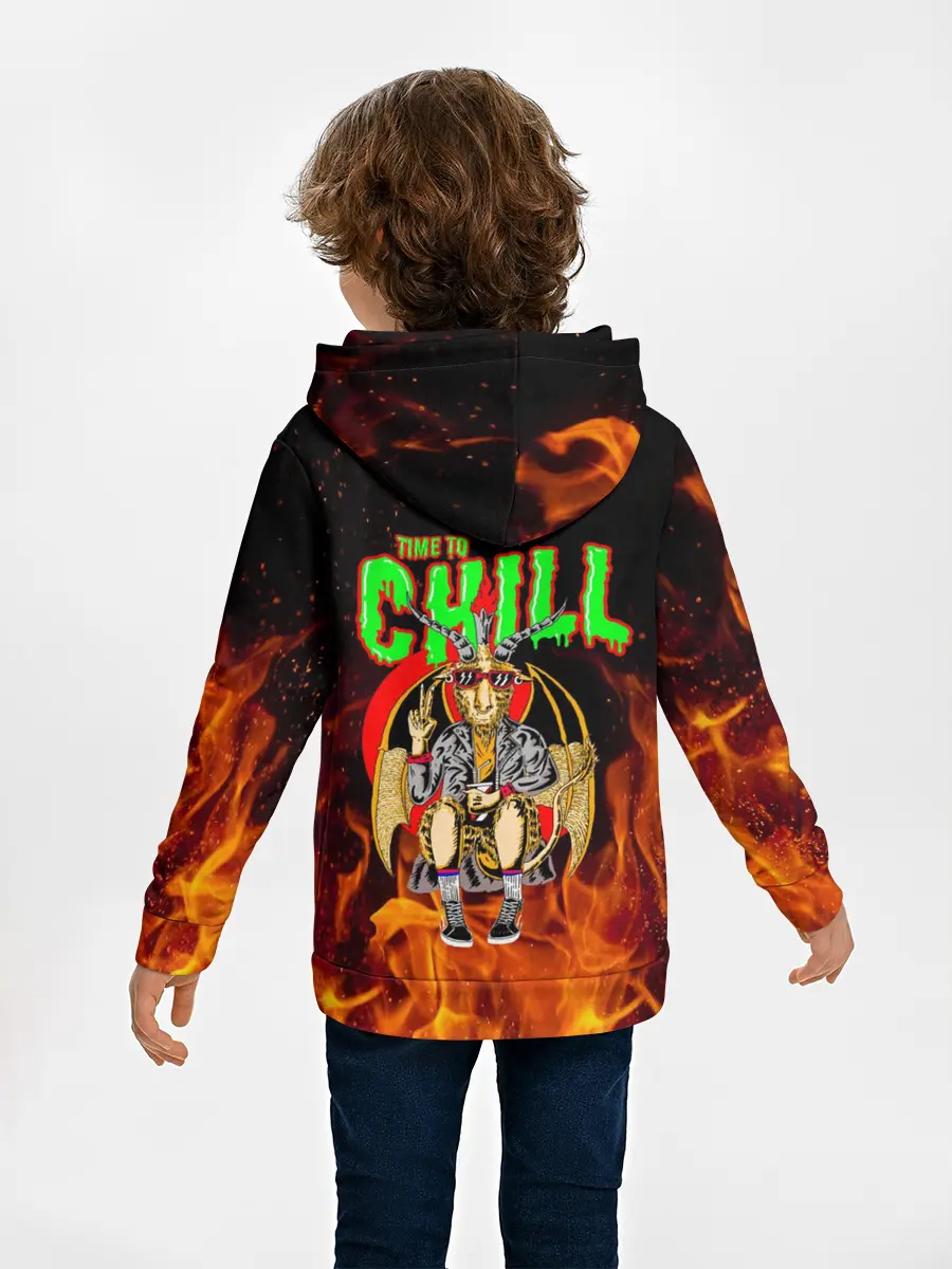 Детское худи / Time to chill in fire