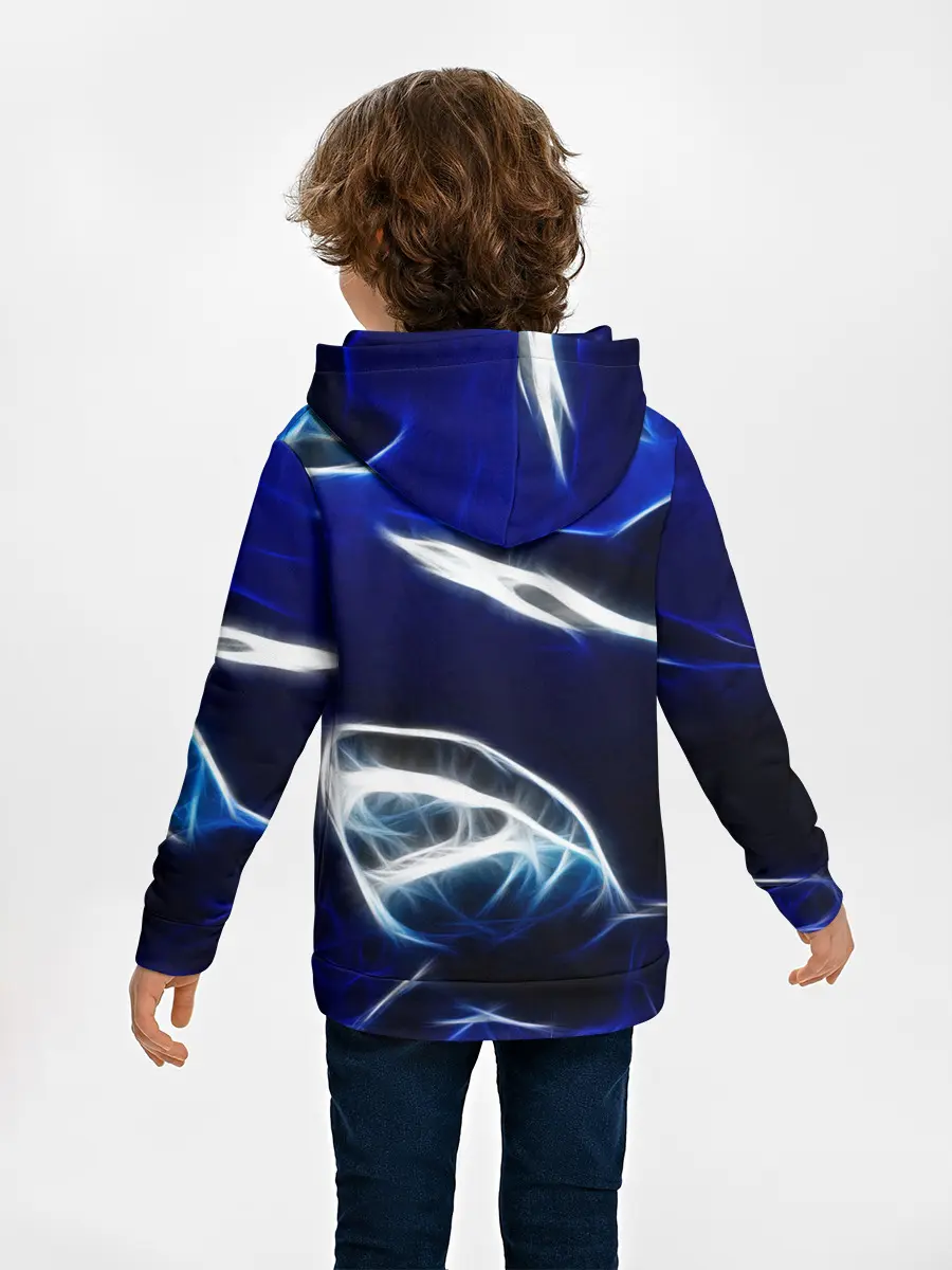 Детское худи / ДЕЛЬФИН В МОРЕ.