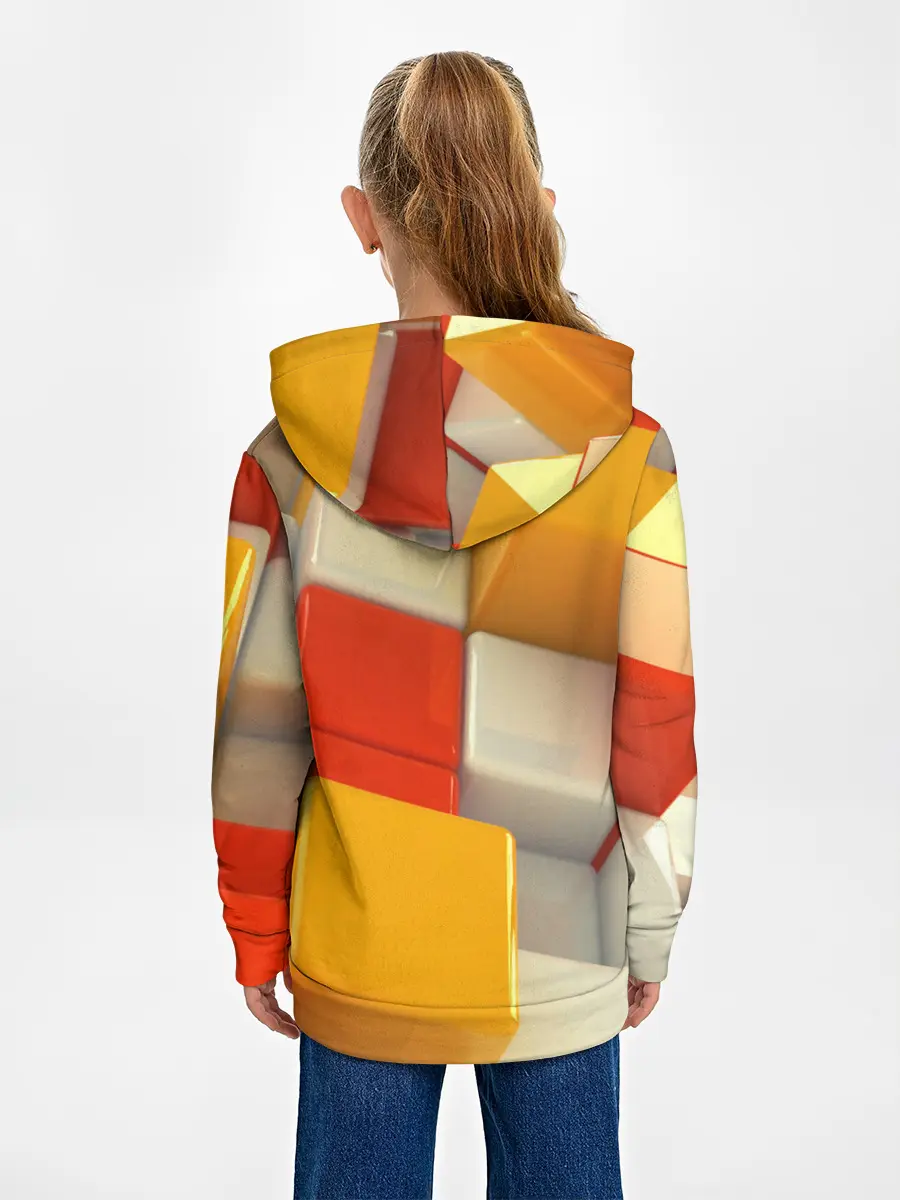 Детское худи / КУБЫ 3D