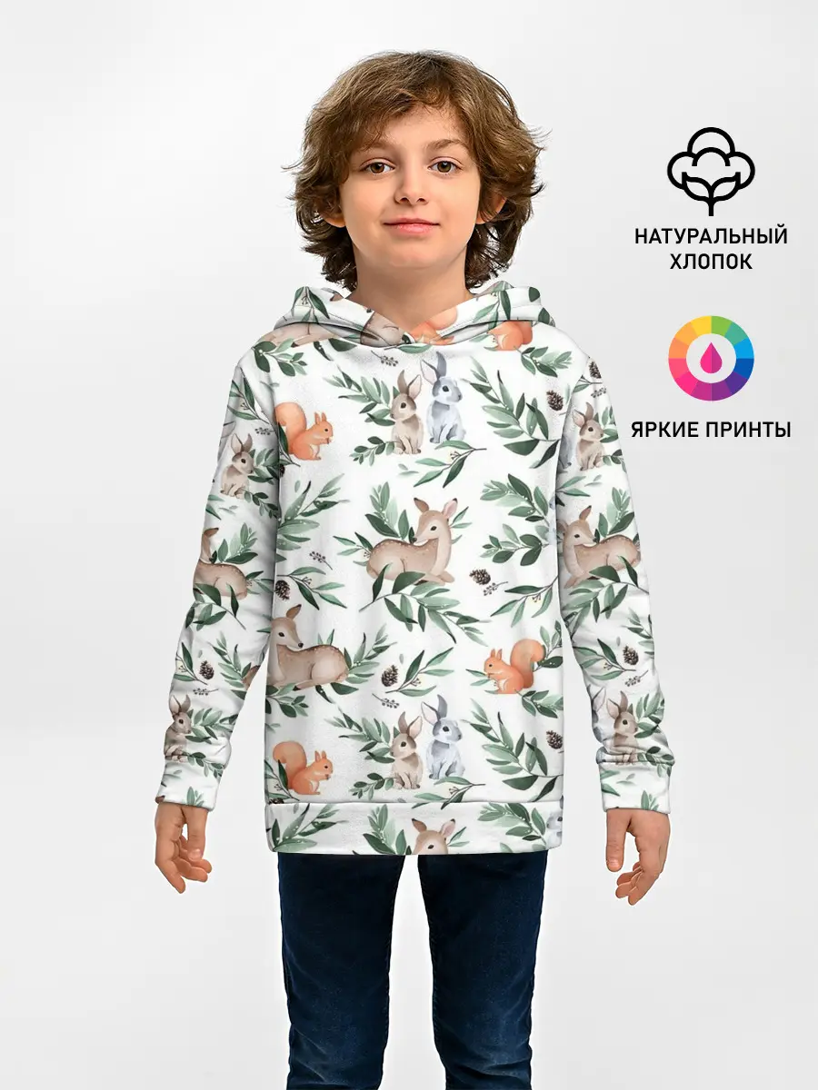 Детское худи / Лесные животные