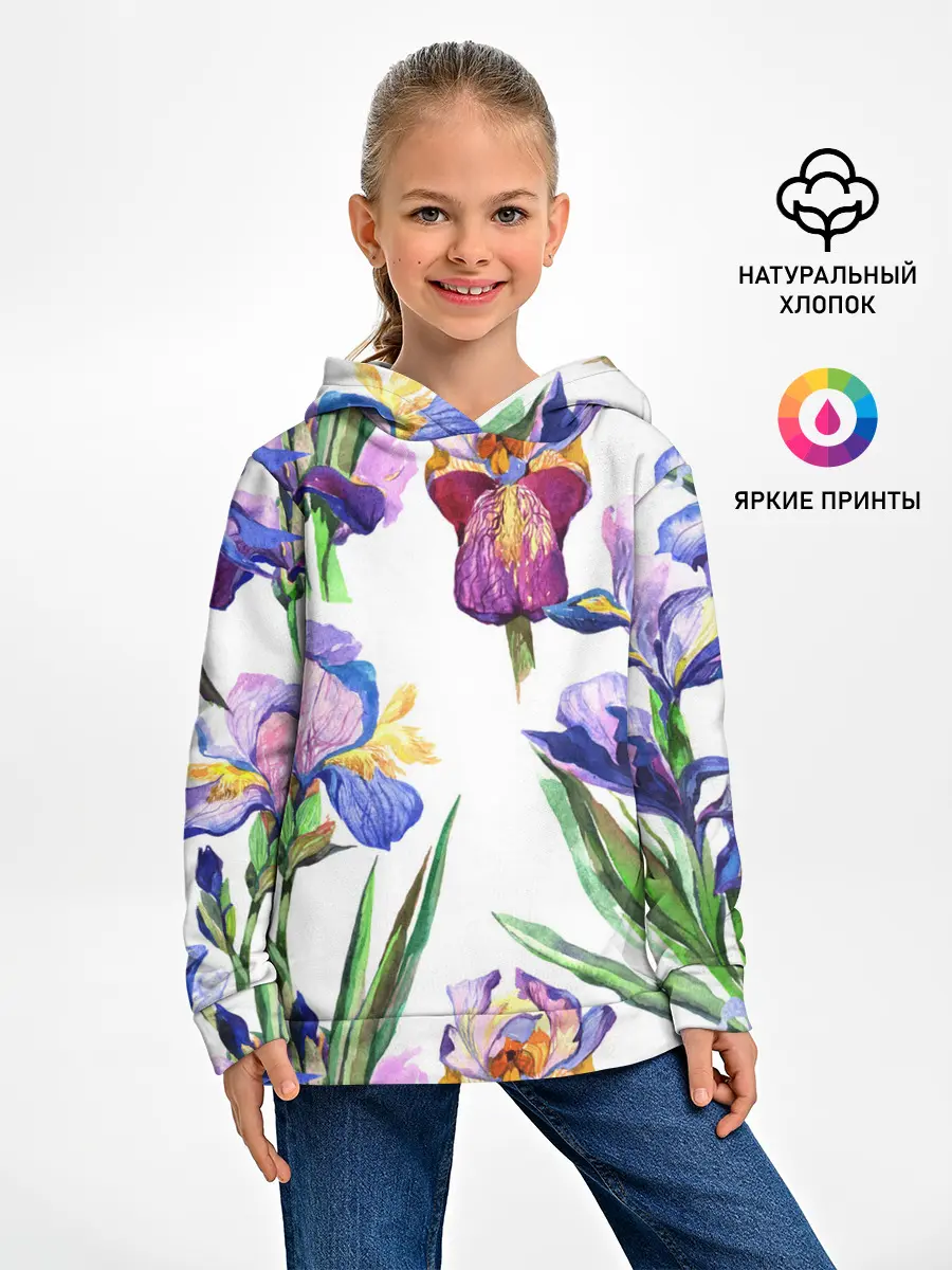Детское худи / Ирисы