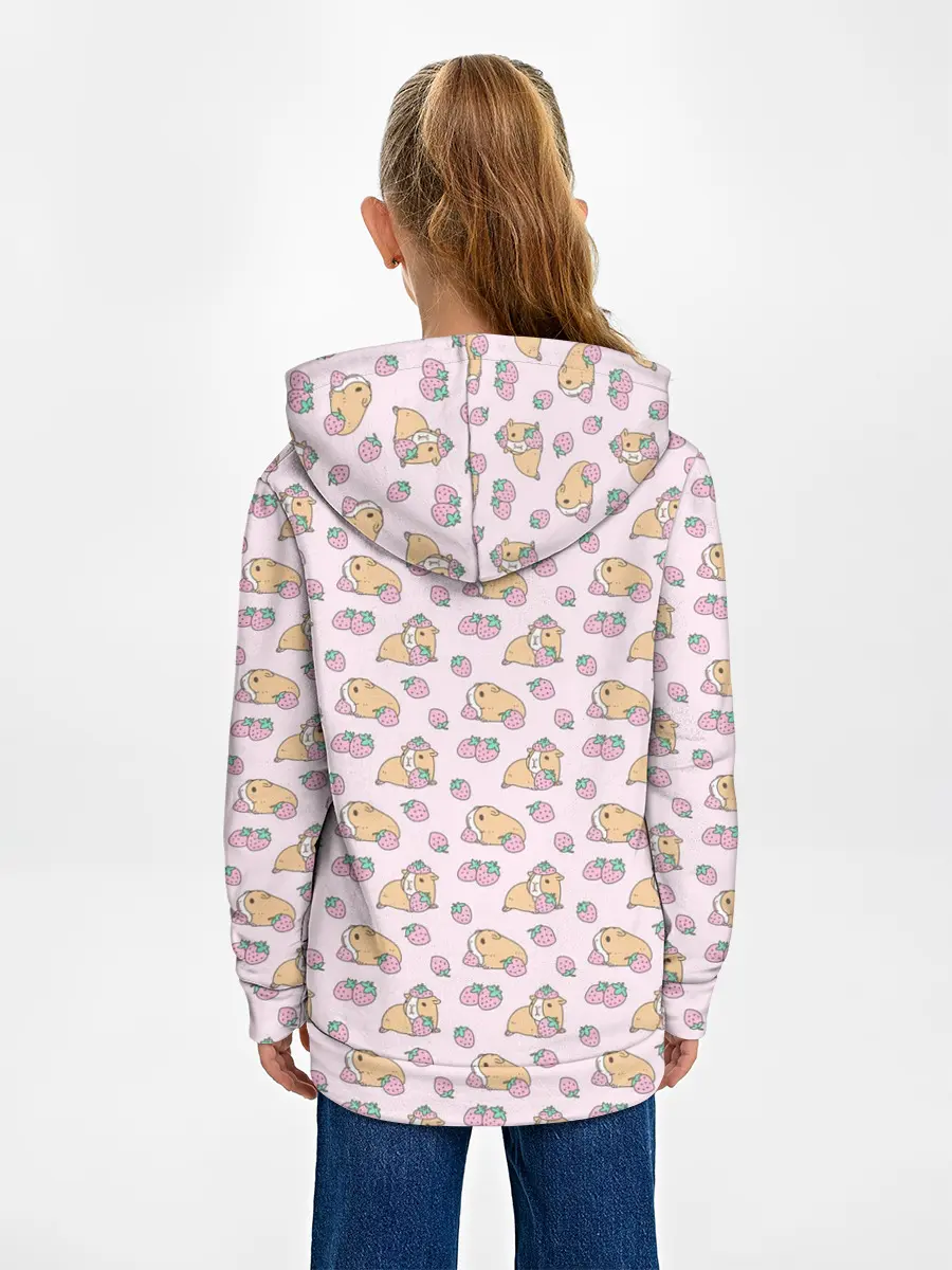 Детское худи / Морские свинки с клубникой