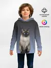 Детское худи / сиамская милая кошечка