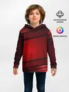 Детское худи / 3D red Абстрактные линии