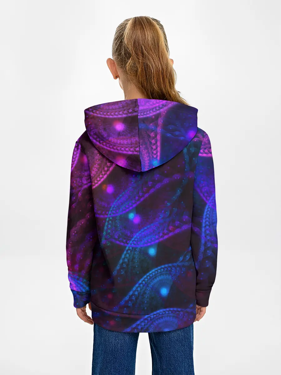 Детское худи / NEON FRACTAL