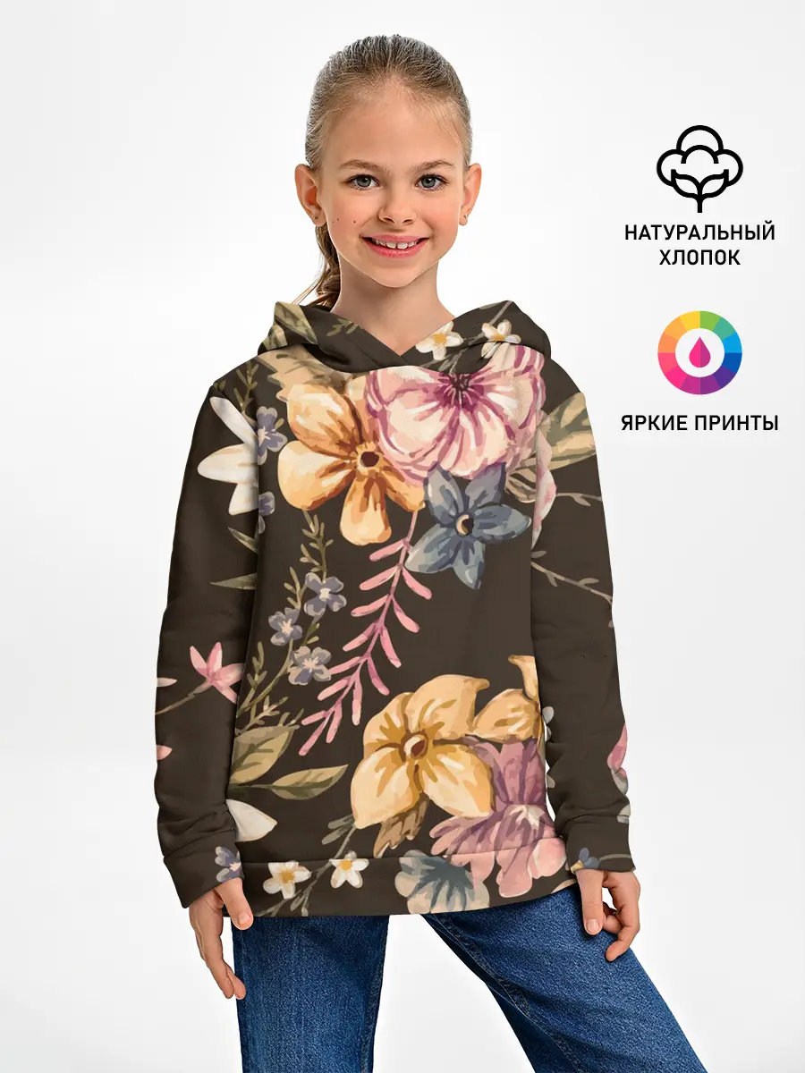 Детское худи / цветы