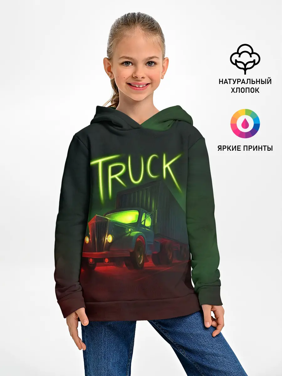 Детское худи / Truck neon