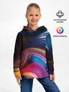 Детское худи / Цветные неоновые волны