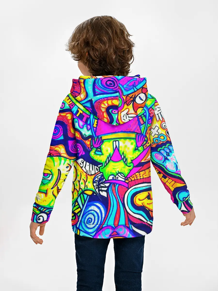 Детское худи / КИСЛОТНЫЕ РИСУНОК