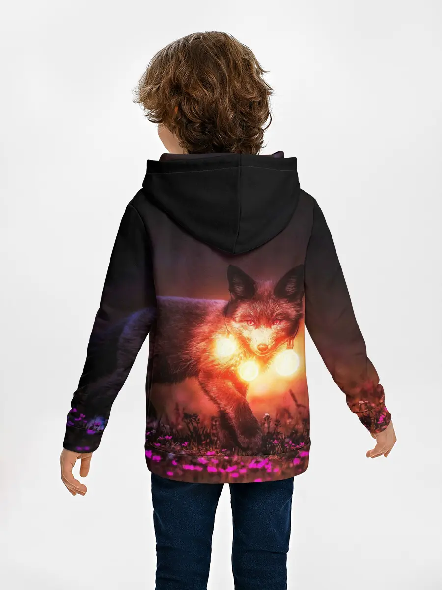 Детское худи / Лисица с фонариками