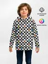 Детское худи / Яркая шахматная доска