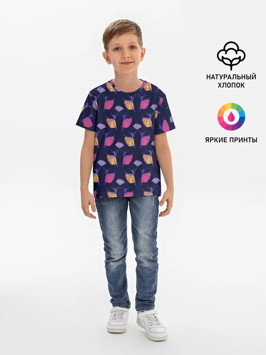 Детская базовая футболка / Балерины в танце