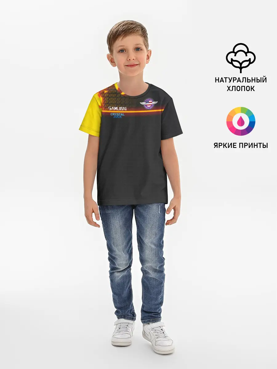 Детская базовая футболка / CYBERPUNK 2077 SAMURAI