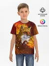Детская базовая футболка / Огненный Лис