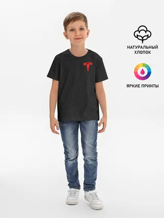 Детская базовая футболка / TESLA