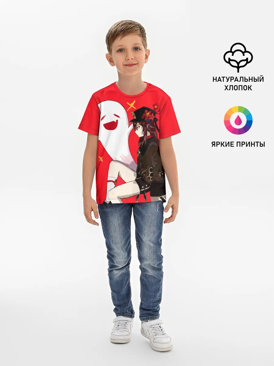 Детская базовая футболка / Ху Тао | Hu Tao | Genshin Impact
