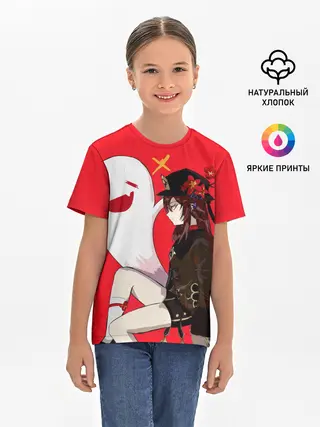 Детская базовая футболка / Ху Тао | Hu Tao | Genshin Impact