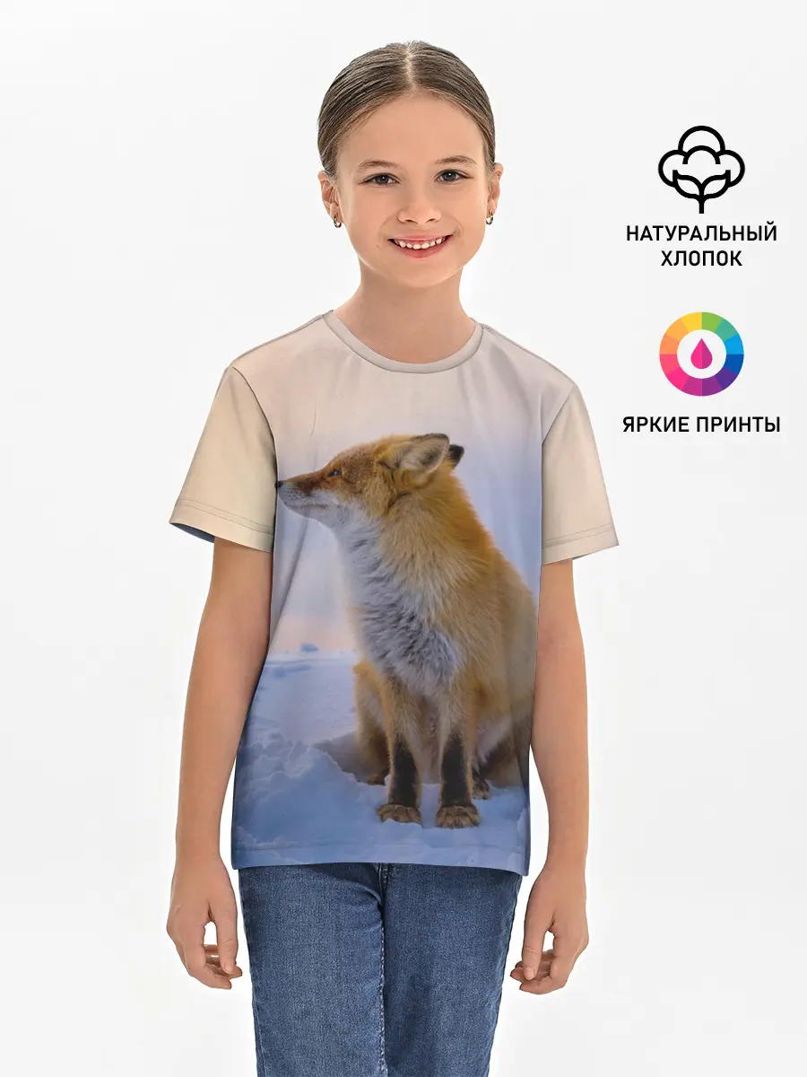 Детская базовая футболка / Лисичка
