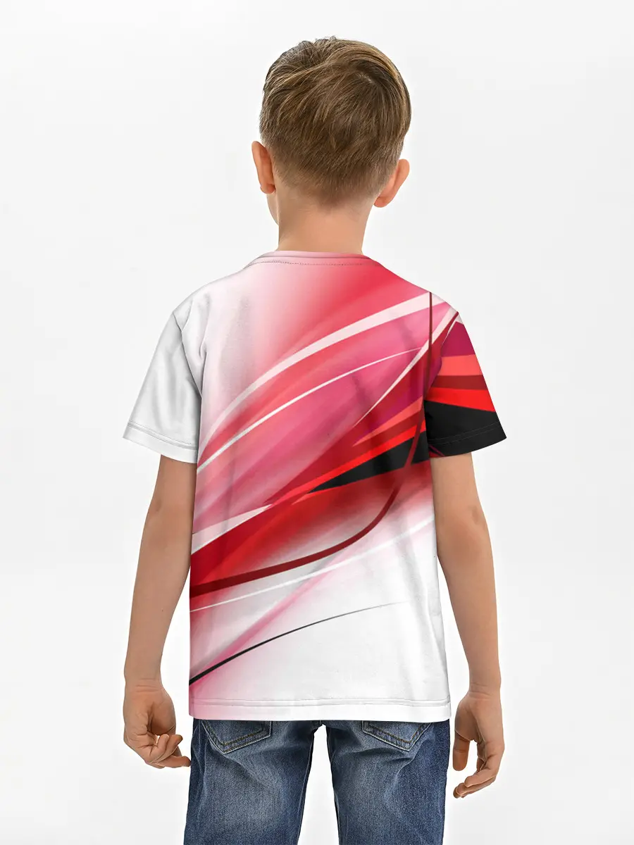 Детская базовая футболка / Красная линия