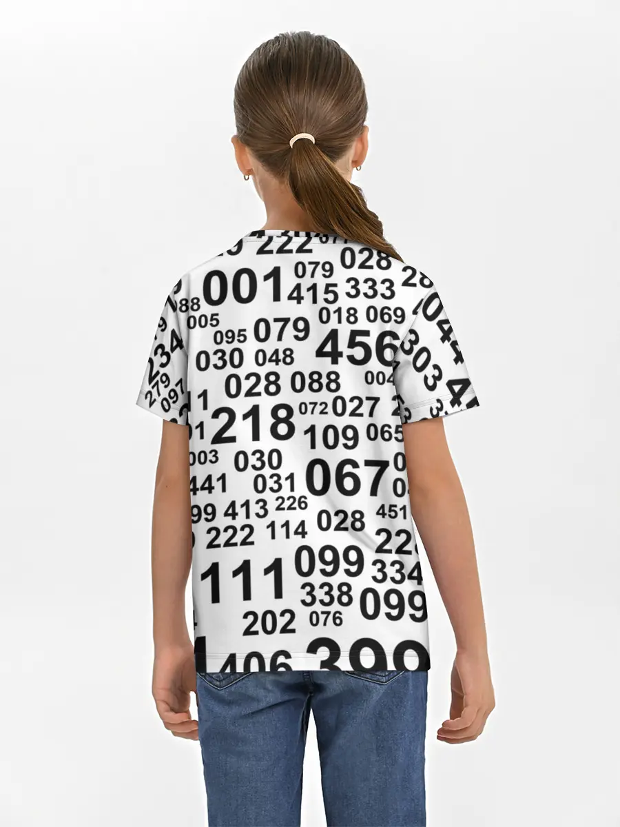 Детская базовая футболка / ИГРА В КАЛЬМАРА, ЧИСЛА ИГРОКОВ