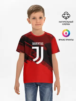 Детская базовая футболка / JUVENTUS SPORT RED
