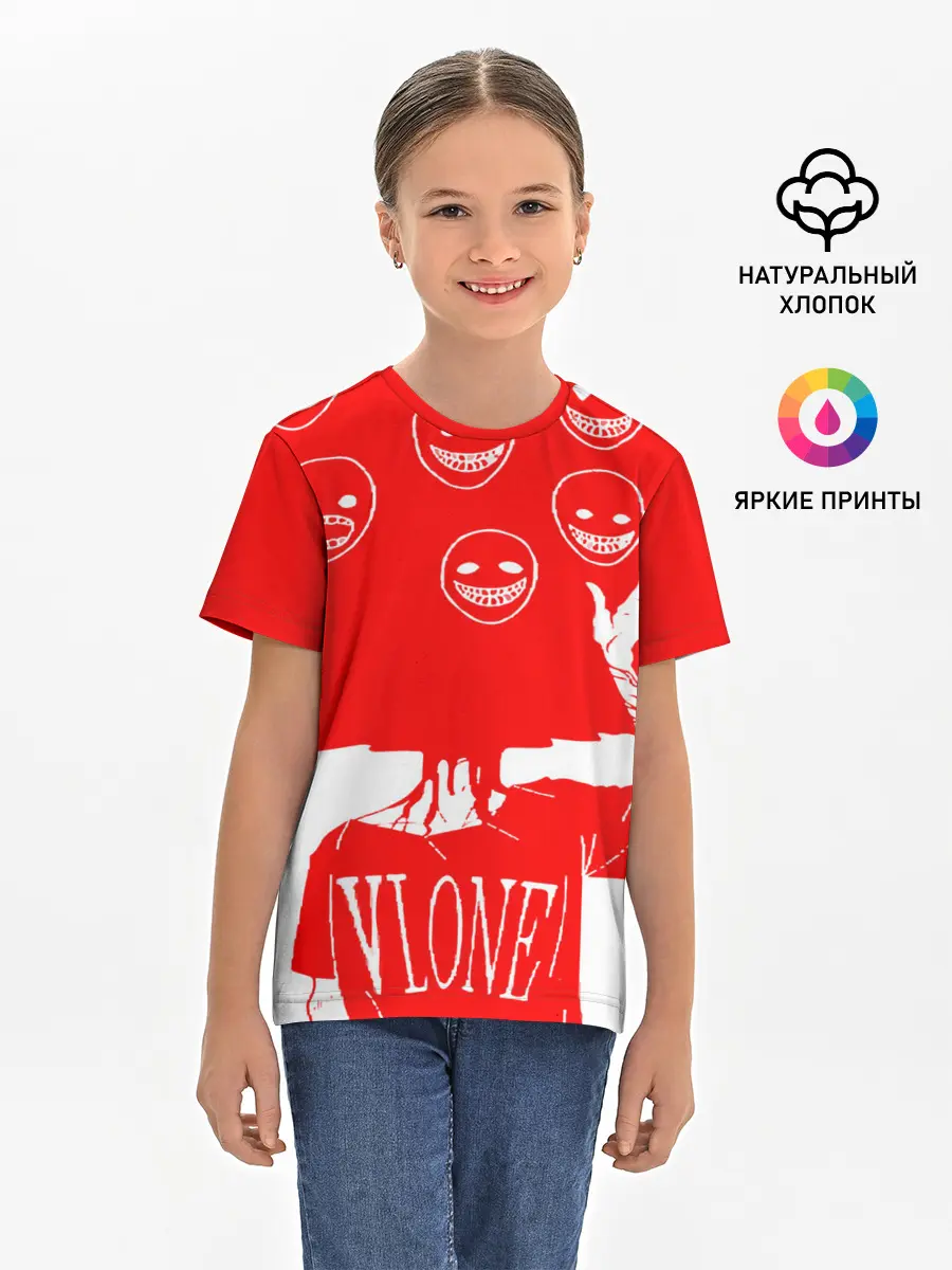 Детская базовая футболка / многоголовый v love