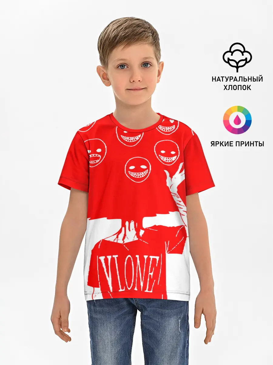 Детская базовая футболка / многоголовый v love