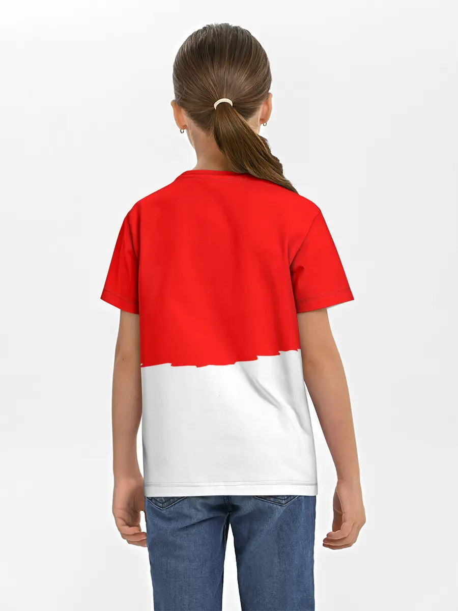 Детская базовая футболка / многоголовый v love