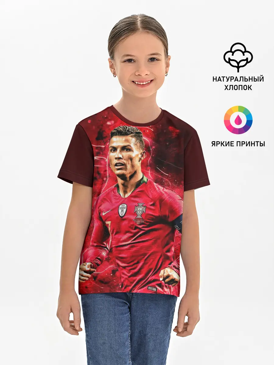 Детская базовая футболка / Криштиану Роналду