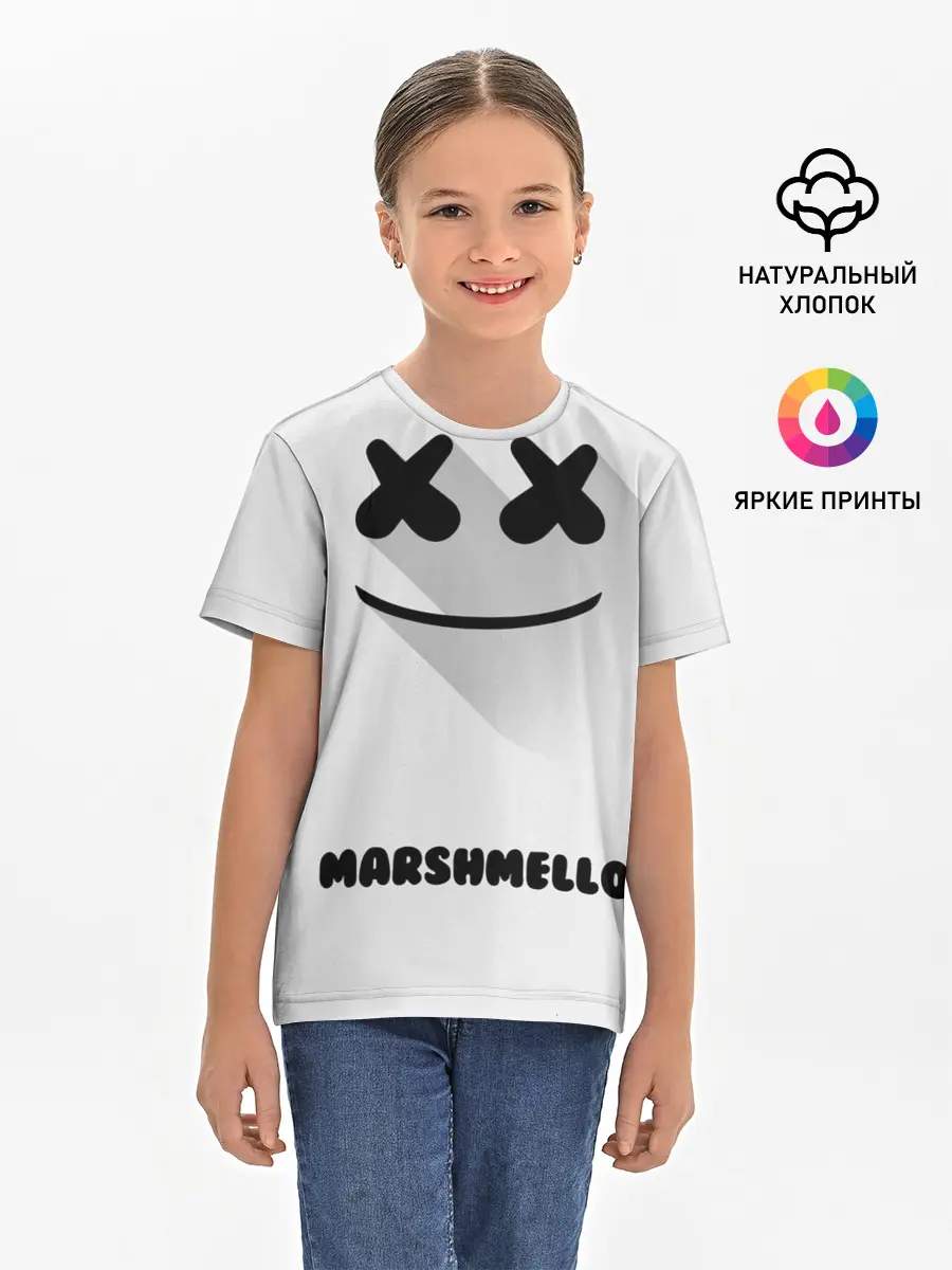 Детская базовая футболка / РЮКЗАК MARSHMELLO