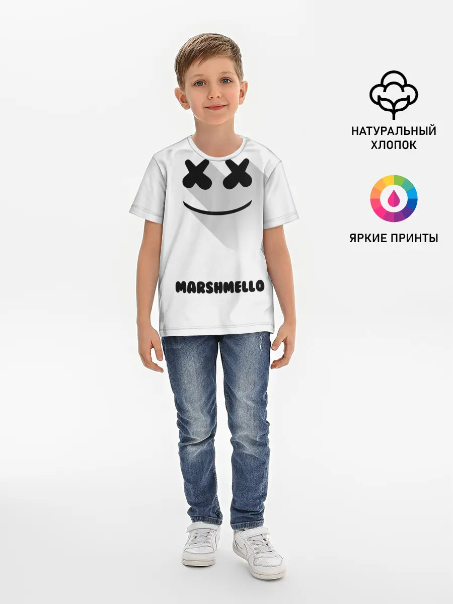 Детская базовая футболка / РЮКЗАК MARSHMELLO
