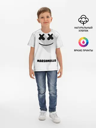 Детская базовая футболка / РЮКЗАК MARSHMELLO