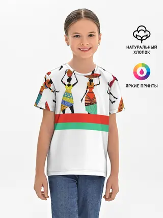 Детская базовая футболка / Девушки
