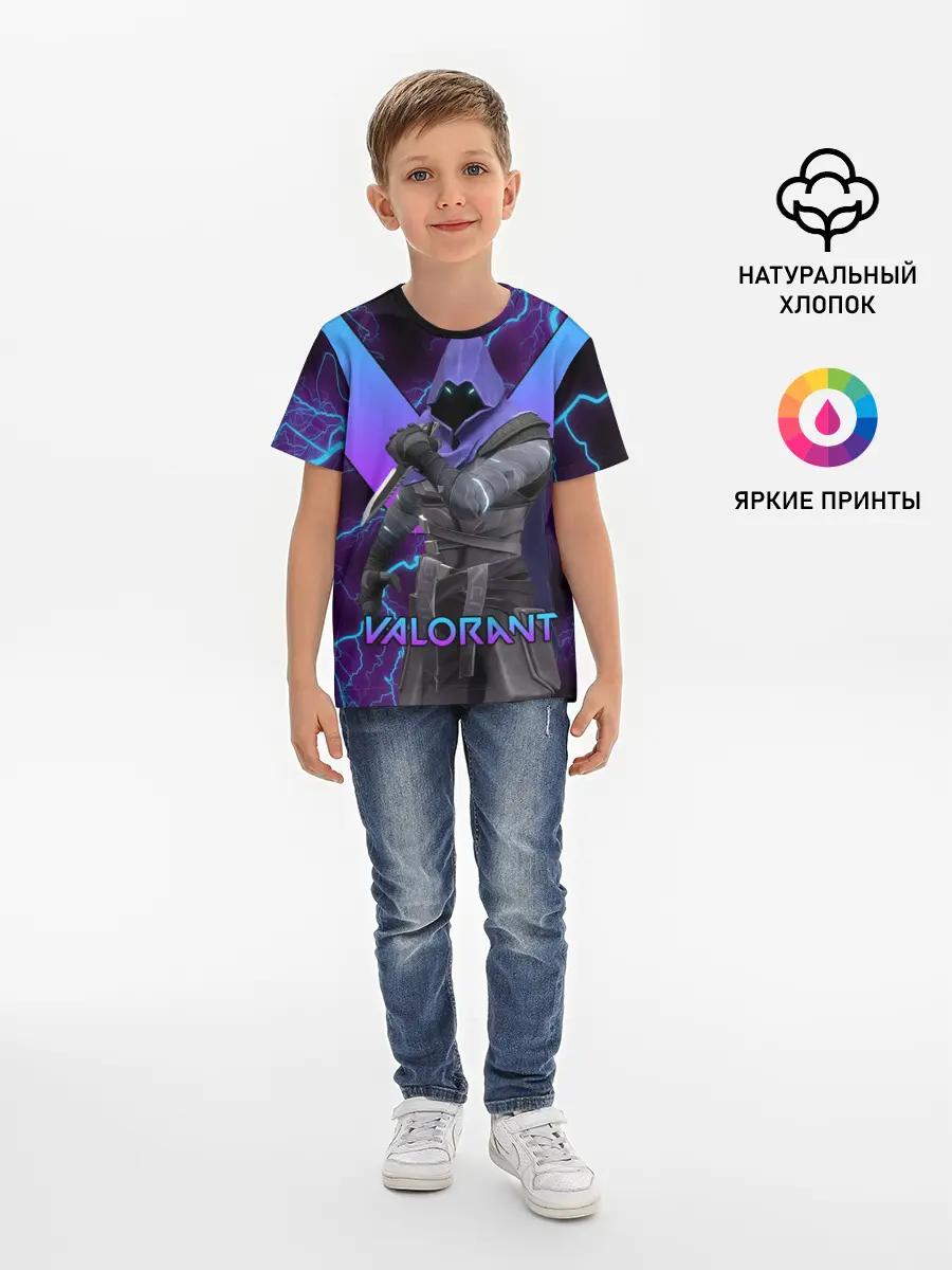 Детская базовая футболка / VALORANT OMEN