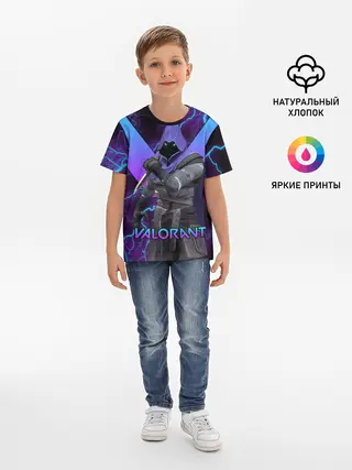 Детская базовая футболка / VALORANT OMEN