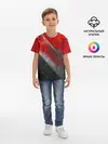 Детская базовая футболка / Red & Black