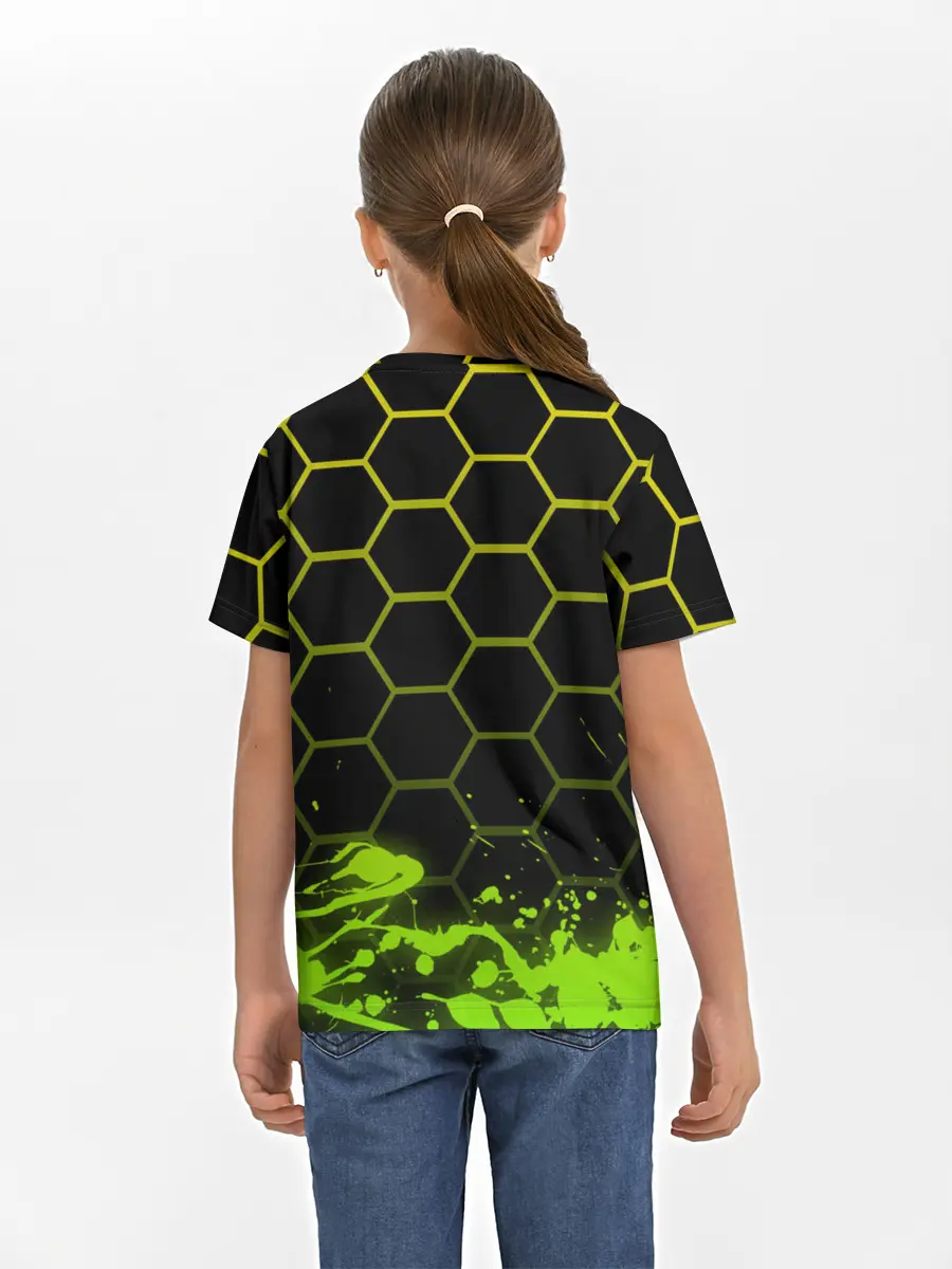 Детская базовая футболка / Geometry Dash