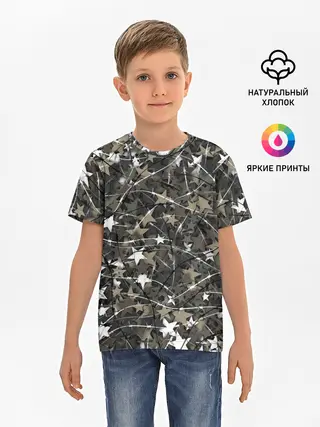 Детская базовая футболка / Звёзды и колючки