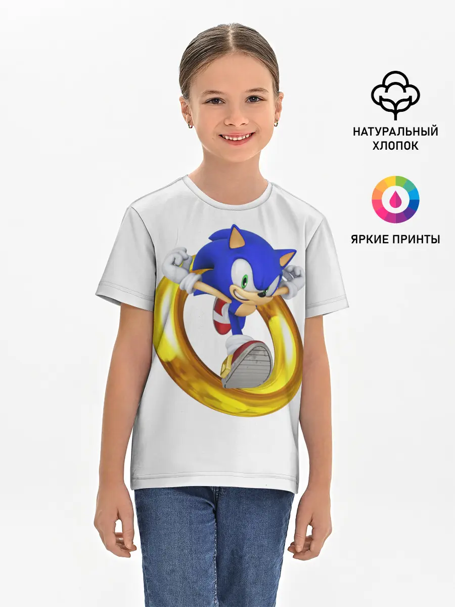 Детская базовая футболка / Sonic