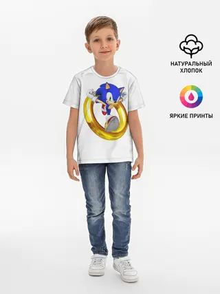 Детская базовая футболка / Sonic