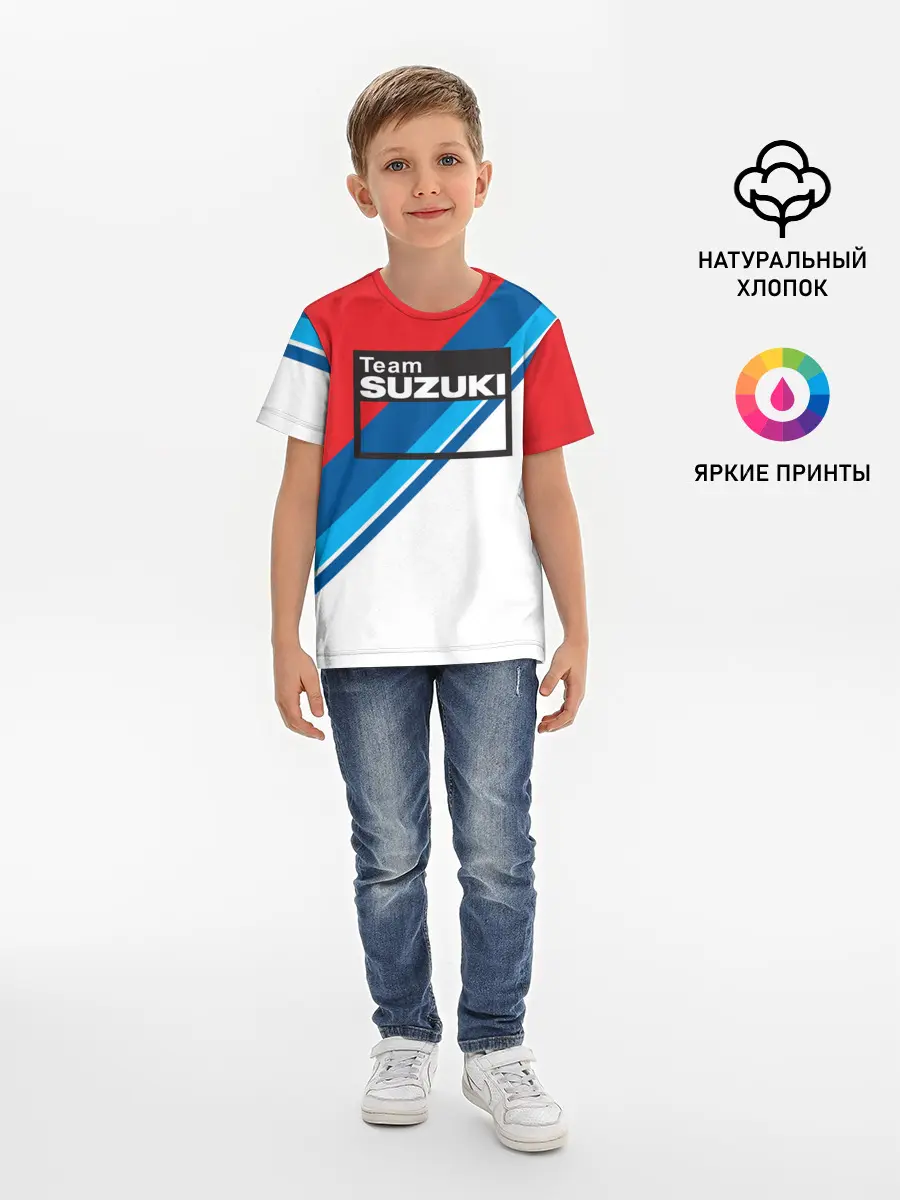 Детская базовая футболка / SUZUKI MOTO SPORT | СУЗУКИ МОТО СПОРТ