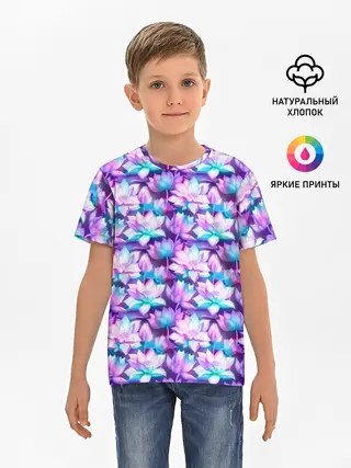 Детская базовая футболка / Лотос